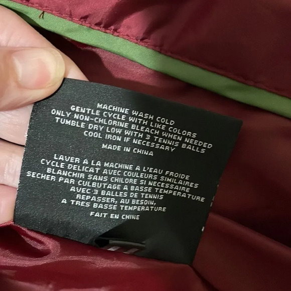 MARC New York Hooded Puffer Jacket Coat Burgundy size XS - Picture 12 of 12